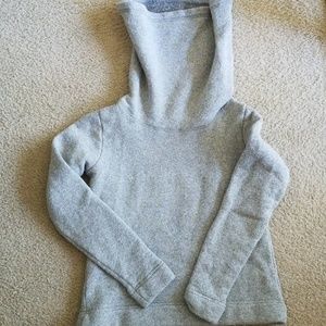 JCrew sweater with exaggerated turtleneck